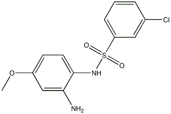N-(2-amino-4-methoxyphenyl)-3-chlorobenzene-1-sulfonamide Struktur