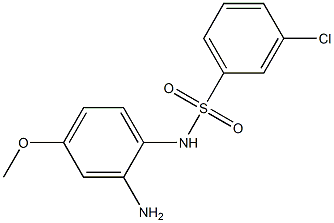 N-(2-amino-4-methoxyphenyl)-3-chlorobenzene-1-sulfonamide 结构式