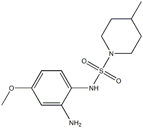 N-(2-amino-4-methoxyphenyl)-4-methylpiperidine-1-sulfonamide Struktur