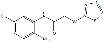 N-(2-amino-5-chlorophenyl)-2-(1,3,4-thiadiazol-2-ylsulfanyl)acetamide