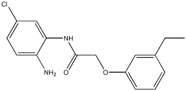 N-(2-amino-5-chlorophenyl)-2-(3-ethylphenoxy)acetamide Struktur