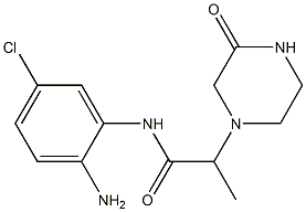 N-(2-amino-5-chlorophenyl)-2-(3-oxopiperazin-1-yl)propanamide Structure