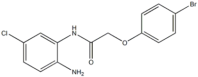 N-(2-amino-5-chlorophenyl)-2-(4-bromophenoxy)acetamide,,结构式