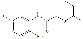 N-(2-amino-5-chlorophenyl)-2-(butan-2-ylsulfanyl)acetamide Structure