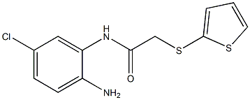 N-(2-amino-5-chlorophenyl)-2-(thiophen-2-ylsulfanyl)acetamide 结构式