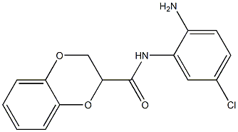 N-(2-amino-5-chlorophenyl)-2,3-dihydro-1,4-benzodioxine-2-carboxamide Struktur