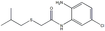 N-(2-amino-5-chlorophenyl)-2-[(2-methylpropyl)sulfanyl]acetamide Structure