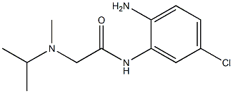 N-(2-amino-5-chlorophenyl)-2-[isopropyl(methyl)amino]acetamide 化学構造式