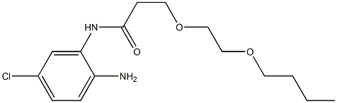 N-(2-amino-5-chlorophenyl)-3-(2-butoxyethoxy)propanamide 化学構造式