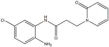 N-(2-amino-5-chlorophenyl)-3-(2-oxopyridin-1(2H)-yl)propanamide Struktur