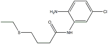 N-(2-amino-5-chlorophenyl)-4-(ethylsulfanyl)butanamide 结构式