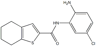 N-(2-amino-5-chlorophenyl)-4,5,6,7-tetrahydro-1-benzothiophene-2-carboxamide Structure