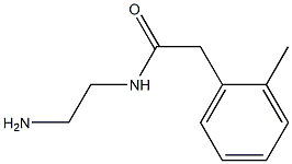 N-(2-aminoethyl)-2-(2-methylphenyl)acetamide Struktur