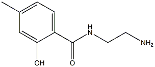 N-(2-aminoethyl)-2-hydroxy-4-methylbenzamide 化学構造式