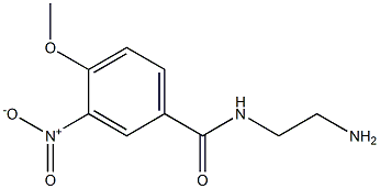 N-(2-aminoethyl)-4-methoxy-3-nitrobenzamide 结构式