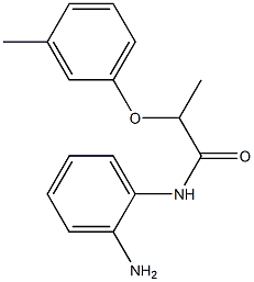 N-(2-aminophenyl)-2-(3-methylphenoxy)propanamide Struktur