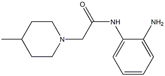 N-(2-aminophenyl)-2-(4-methylpiperidin-1-yl)acetamide Structure