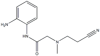 N-(2-aminophenyl)-2-[(2-cyanoethyl)(methyl)amino]acetamide Structure