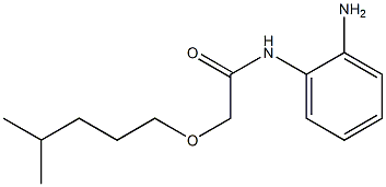N-(2-aminophenyl)-2-[(4-methylpentyl)oxy]acetamide 结构式