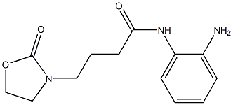 N-(2-aminophenyl)-4-(2-oxo-1,3-oxazolidin-3-yl)butanamide,,结构式