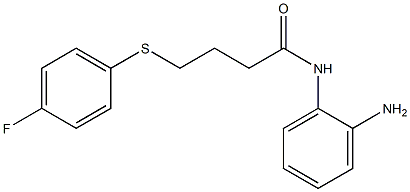 N-(2-aminophenyl)-4-[(4-fluorophenyl)sulfanyl]butanamide,,结构式