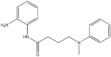 N-(2-aminophenyl)-4-[methyl(phenyl)amino]butanamide 化学構造式