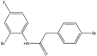 N-(2-bromo-4-fluorophenyl)-2-(4-bromophenyl)acetamide Structure