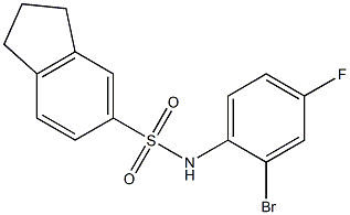  N-(2-bromo-4-fluorophenyl)-2,3-dihydro-1H-indene-5-sulfonamide