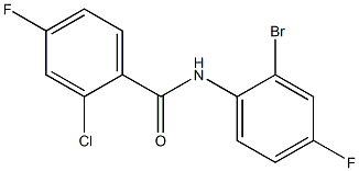 N-(2-bromo-4-fluorophenyl)-2-chloro-4-fluorobenzamide Structure