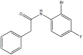 N-(2-bromo-4-fluorophenyl)-2-phenylacetamide,,结构式