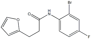 N-(2-bromo-4-fluorophenyl)-3-(furan-2-yl)propanamide Structure