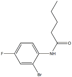 N-(2-bromo-4-fluorophenyl)pentanamide Struktur