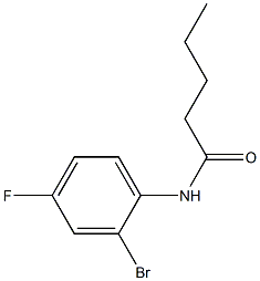 N-(2-bromo-4-fluorophenyl)pentanamide 化学構造式