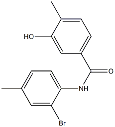 N-(2-bromo-4-methylphenyl)-3-hydroxy-4-methylbenzamide Struktur