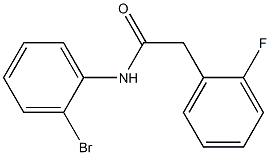 N-(2-bromophenyl)-2-(2-fluorophenyl)acetamide Structure