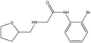 N-(2-bromophenyl)-2-[(oxolan-2-ylmethyl)amino]acetamide 化学構造式