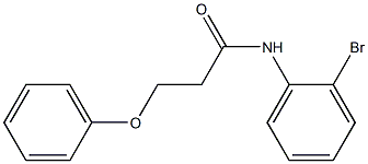 N-(2-bromophenyl)-3-phenoxypropanamide,,结构式