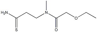 N-(2-carbamothioylethyl)-2-ethoxy-N-methylacetamide Structure