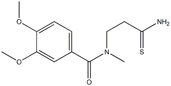 N-(2-carbamothioylethyl)-3,4-dimethoxy-N-methylbenzamide|