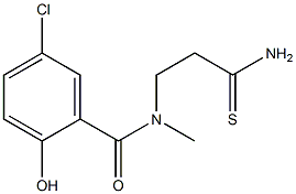 N-(2-carbamothioylethyl)-5-chloro-2-hydroxy-N-methylbenzamide Structure