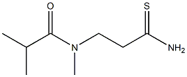N-(2-carbamothioylethyl)-N,2-dimethylpropanamide Struktur
