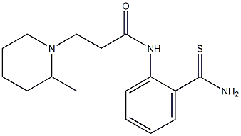  N-(2-carbamothioylphenyl)-3-(2-methylpiperidin-1-yl)propanamide