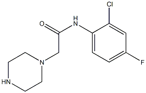 N-(2-chloro-4-fluorophenyl)-2-(piperazin-1-yl)acetamide