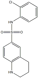 N-(2-chlorophenyl)-1,2,3,4-tetrahydroquinoline-6-sulfonamide Structure