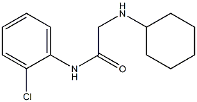 N-(2-chlorophenyl)-2-(cyclohexylamino)acetamide,,结构式