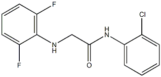 N-(2-chlorophenyl)-2-[(2,6-difluorophenyl)amino]acetamide Struktur