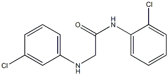 N-(2-chlorophenyl)-2-[(3-chlorophenyl)amino]acetamide Struktur