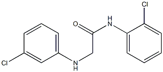 N-(2-chlorophenyl)-2-[(3-chlorophenyl)amino]acetamide Structure