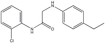 N-(2-chlorophenyl)-2-[(4-ethylphenyl)amino]acetamide Structure