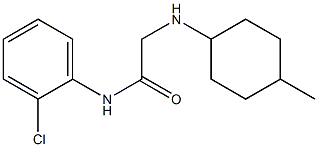 N-(2-chlorophenyl)-2-[(4-methylcyclohexyl)amino]acetamide Structure